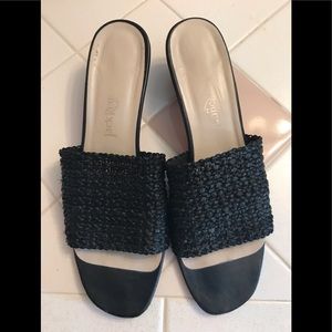 Jack Rogers Mesh/Leather slides, gently Worn.